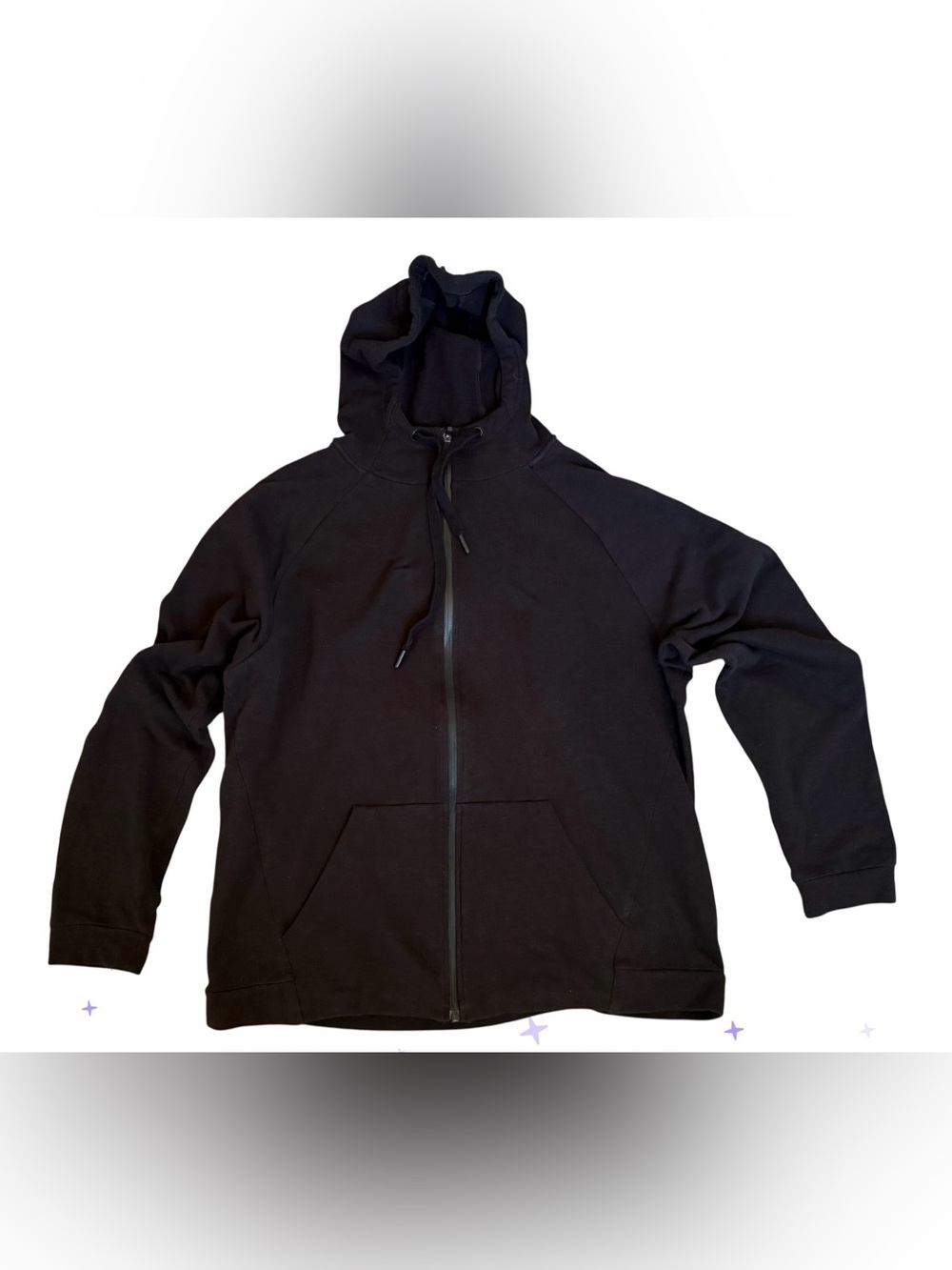 Askya‎ - Women's 2 Pocket Zip Hoodie - Size Large - Black